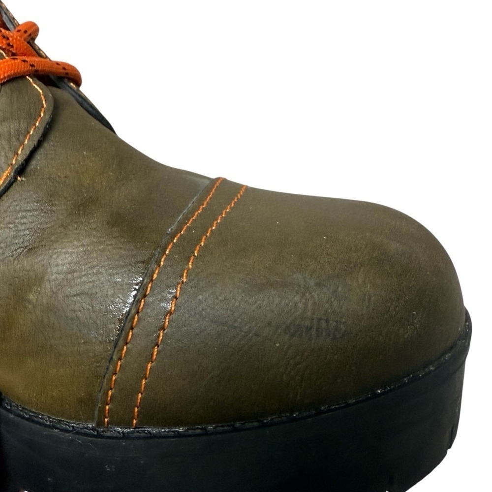 Seven7 Olive Green Lace Up Boots. Size 11 - Picture 9 of 13